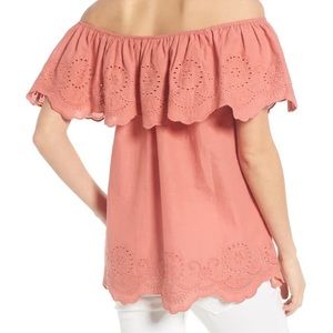 Nordstrom B.P. Off the shoulder ruffle top